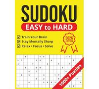 Sudoku Puzzle Book: 1000+ Large Print Sudoku Puzzles for Adults and Seniors with 3 Levels of Difficulty | Boost Your Brain, Improve Focus, and Enjoy Hours of Relaxing Fun