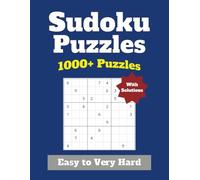 Sudoku Puzzle Book: 1000+ Sudoku Puzzles with Easy to Read Large Print | 9x9 Sudoku Puzzles | Easy to Very Hard | For Kids, Adults and Seniors