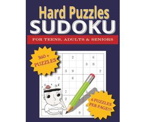 SUDOKU Puzzle Book: 360 Hard Sudoku Puzzles | 8.5x11 inches, 120 pages | 360 Puzzles