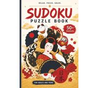 Sudoku Puzzle Book: A Beautiful Japanese-Inspired Sudoku Puzzle Book with 50+ Medium Puzzles for Adults and Teens