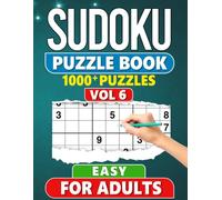 Sudoku Puzzle Book for Adults: 1000+ Easy Level Puzzles with Solutions - Vol 6
