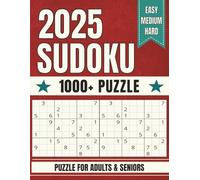 Sudoku puzzle book for adults: 2025|1000+ puzzles|Easy to Hard level puzzles for adults|solution included