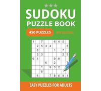 Sudoku Puzzle Book for Adults: 450 Fun & Relaxing Sudoku Puzzles - Level Easy with Solutions - 6x9 Compact Size