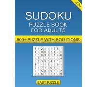Sudoku Puzzle Book for Adults: 500 Easy Puzzles with Full Solutions, Daily Brain Training Game Book for Adults, 170 Pages to Improve Memory and Focus for Beginners.