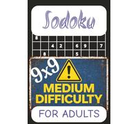 Sudoku Puzzle Book For Adults - Medium Difficulty | 9x9 Grids | 6" x 9" Portable Edition: Sudoku with Easy to Read Print | 6x9 inches, 110 pages | 50+ ... ... Gift for Vacation, Holiday and Free Time