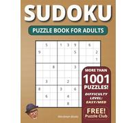 Sudoku Puzzle Book for Adults: More Than 1001 (actually 1,116!) Sudoku Puzzles from Easy to Medium for Adults