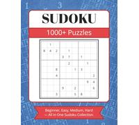Sudoku Puzzle Book for Adults: Sudoku Puzzle Book for All Ages | 1000+ Puzzles | Beginner, Easy, Medium & Hard Levels | A Perfect Gift for Puzzle Lovers