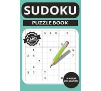 Sudoku Puzzle Book: Hard leveled sudoku puzzle, Brain teaser, 50 puzzles, Easy to read