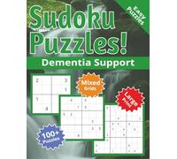 Sudoku Puzzle Book: Large Sudoku Puzzles for Dementia sufferers | Help Calm the Mind, Relax and Focus | 6x9 inches, 110 pages | 50+ Easy Puzzles | Solutions Included