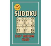 Sudoku Puzzle Book: Puzzles With Easy to Read Print for All Levels | 6x9 inches, 110 pages | +50 Puzzles … Gift for Vacations, Holidays & Free Times