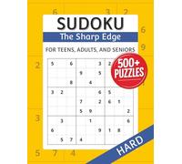 Sudoku Puzzle Book - The Sharp Edge: Hard Level Sudoku Puzzle Book with Large Print Easy to Read Puzzles | 8.5x11 Inches | 500+ Puzzles ... Gift for Vacations, Holidays, and Free Times