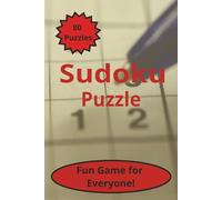 Sudoku Puzzle: This puzzle is easy to read print/6x9 inches, 80 puzzles....Gifts for Vacations, Holidays, and free time.
