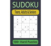 Sudoku Puzzles: 100+ Hard Sudoku Puzzles | 110 pages with 6X9 Inches Easy to Read Print| Ideal for teens, adults and seniors for vacation, holidays while travelling, relaxing and waiting