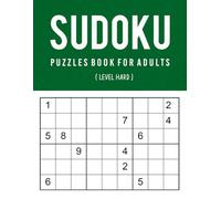 Sudoku Puzzles Book for Adults (Level Hard): 100 Sudoku Brain Games or Activity Magic Squares With Answers