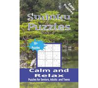 Sudoku Puzzles Calm and Relax: Word searches with easy to read print about Sudoku, Calm, Relax, and more | 6x9 inches, 110 pages | 50+ puzzles… Gift for vacations, holidays and free times