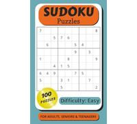 Sudoku Puzzles: Difficulty: Easy | 100 Sudoku Puzzles with Solutions | Travel Size: 5x8 inches