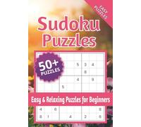 Sudoku Puzzles: Easy & Relaxing Puzzles for Beginners, Women and Teen Girls | Stress-Relief Brain Games | 6x9 inches, 112 Pages | 50+ Puzzles | Solutions Included