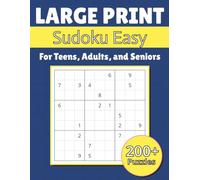 Sudoku Puzzles for Adults: 200+ Easy Puzzles for Teens, Adults, and Seniors | Large Print | Perfect for Vacation, Travel, and Down Time