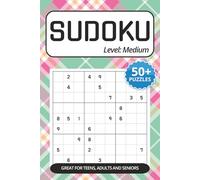 Sudoku Puzzles: Medium Level Sudoku Puzzle (6x9 inches), 50+ Puzzles with Solutions, Large Print and Easy to Read - For Teens, Adults and Seniors. Perfect for Gifting, Holidays and more!
