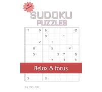 sudoku puzzles: sudoku with easy to read prints | 6 x 9 inches,100 pages.| perfect gift for vacations, holidays and leisure