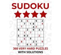 Sudoku Puzzles With Solutions - 360 Very Hard Sudokus - 8.5x11 Large Size: Great gift idea for adults, teens and kids who love sudoku puzzles