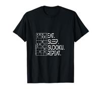 Sudoku. Repeat. Puzzle lógica Pensamiento Rompecabezas Camiseta