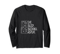 Sudoku. Repeat. Puzzle lógica Pensamiento Rompecabezas Manga Larga