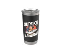 Sudoku Samurai - Juego de Sudoku Vaso térmico de acero inoxidable de doble pared