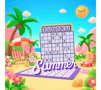 Sudoku Summer: Enjoy hours of brain-boosting fun with this Large Print Sudoku Puzzle Book! (Lovely Sudoku)