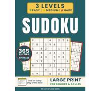 Sudoku Three Difficulty Levels: 124 Easy, 124 Medium & 120 Hard with Complete Solutions.: A Daily Challenge for Every Sudoku Enthusiast (365 Days of Logic)