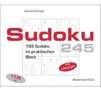 Sudokublock 245 (5 Exemplare à 2,99 EUR): 192 Sudoku im praktischen Block