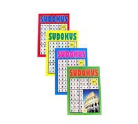 Sudokus Pack de 4 Libros 328 Pasatiempos En Español, Letra Grande En Español