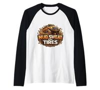 Sudor de Barro y neumáticos Off Road Propietario de vehículo Amante 4x4 Ventilador Camiseta Manga Raglan
