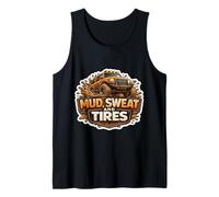Sudor de Barro y neumáticos Off Road Propietario de vehículo Amante 4x4 Ventilador Camiseta sin Mangas