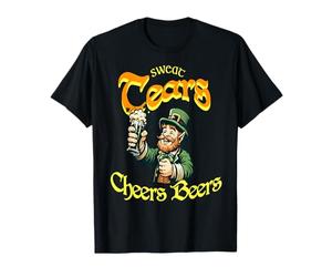 Sudor Lágrimas Brindis Cervezas Suerte Espíritu Irlandés Camiseta