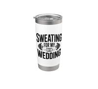 Sudoración para mi boda Nupcial Entrenamiento Motivacional Vaso térmico de acero inoxidable de doble pared