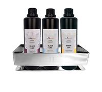 SudoreWell® Infusión de sauna de acero inoxidable con 3 unidades de 500 ml Black Line para sauna, Happy Planet, Tropical Feeling y Fresh Ocean