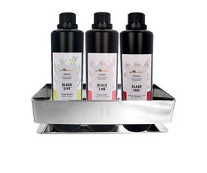 SudoreWell® Infusión de sauna de acero inoxidable con 3 unidades de 500 ml Black Line - Sauna (efecto verde)