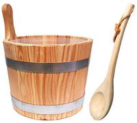 Sudorewell® Sauna - Set de 5tlg. - Sauna de Madera de Alerce + Uso, Paleta, Esencias para Sauna + Cristales de Hielo