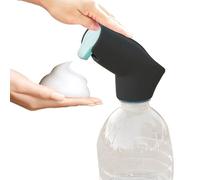 Suds2Go, Tapas Recargables, Ajuste Universal Que Convierte la mayoría de Botellas Desechables en una estación de Lavado de Manos, Incluye depósito de jabón, práctico para Llevar, 2 Unidades, Negro
