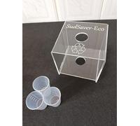 Sudsaver Eco - Vaciador de botellas para champú, acondicionador y gel de ducha, cristal acrílico transparente, ahorro de dinero, ayuda de reciclaje