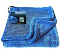 Sudz Budz® Paño de Secado Premium Microfibra de Coche XXL 1200 gsm | 90 x 60 cm, Extra Absorbente Paño. Suave con la Pintura para Coche y Moto. Ultra Suave, Gruesa, de Doble Cara, sin Bordes Toalla