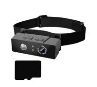 SueaLe Cámara frontal para exteriores de 1080p con luz LED y batería de larga duración, acción para correr por la noche, grabadora de equipo