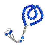 SueaLe Collar de rosario de resina ligera con 33 cuentas, joyería ajustable para conciencia plena y rituales budistas, joyería versátil con cuentas de cristal, talla única, como se describe