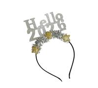 SueaLe Diademas con purpurina para las fiestas Hello 2026, decoración de estrellas, unisex, accesorio para el cabello para Año Nuevo, evento, cuenta regresiva, evento, reunión, festival, accesorios