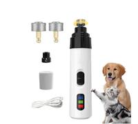 SueaLe Molinillo eléctrico ergonómico de uñas para mascotas, recargable, 2 modos, silencioso, para gatos pequeños a grandes y cachorros, cortaúñas para mascotas