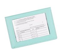 SueaLe Soporte para pasaporte con ventana transparente y múltiples ranuras para tarjetas, práctico organizador de viaje de PVC, protector ligero, Blue, Mass Beauty