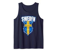 Suecia 2026 Fans Bandera Sueca Souvenirs Vacaciones Viajes Camiseta sin Mangas