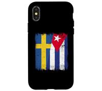 Suecia Cuba Media Bandera Herencia Cubana Sueca Carcasa para iPhone X/XS
