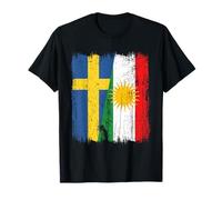 Suecia Kurdistán Media Bandera Sueca Kurdo Heritage Jersey Camiseta